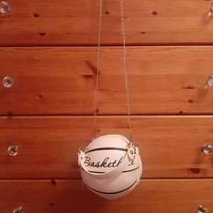 White basketball mini crossbody Novelty purse